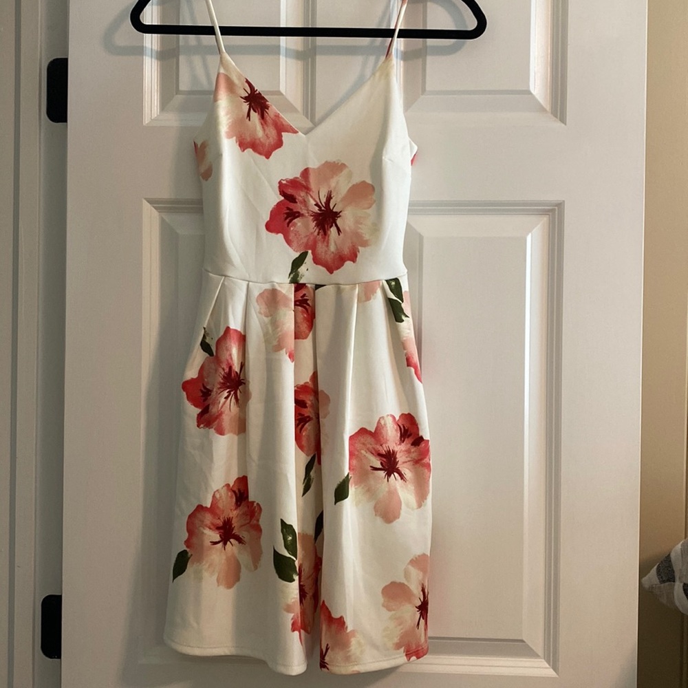Shorter flowery dress